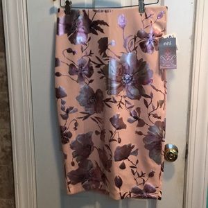 Floral print skirt
